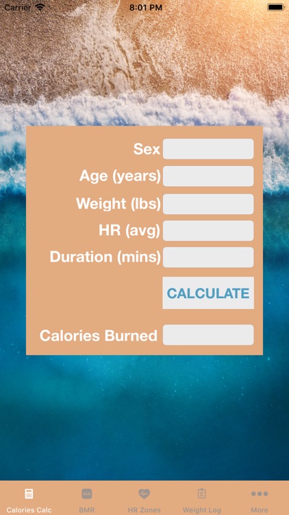 Calories Burned by Heart Rate screenshot-0