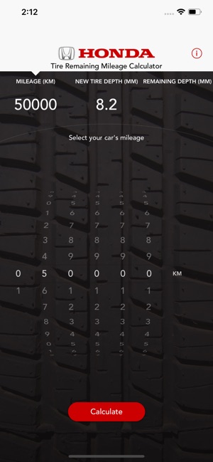 Honda Tire Mileage Calculator(圖2)-速報App