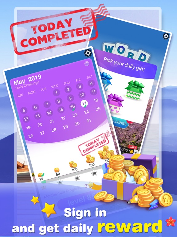 iPad Image of Word Calm -crossword puzzle
