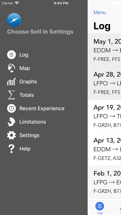 Universal FlightLog