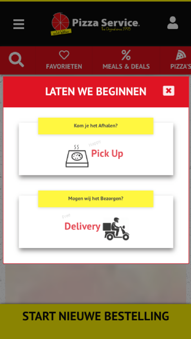 Pizza Service Belgium screenshot 2