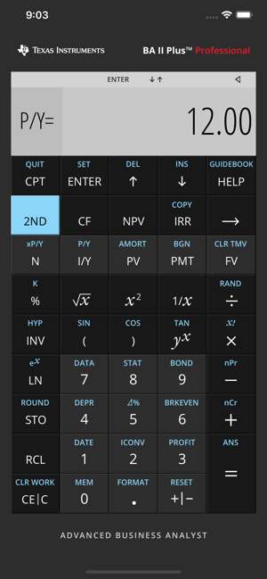 Ba Ii Plus Financial Calc On The App Store