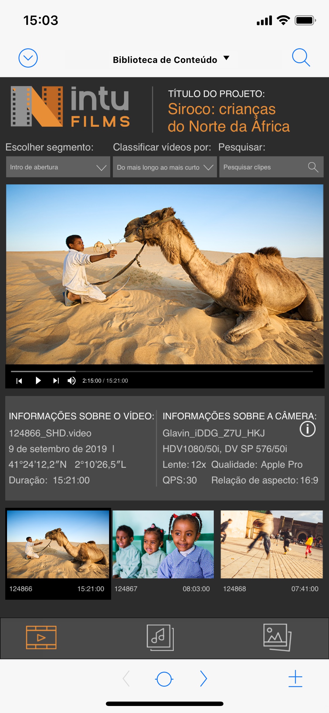 Screenshot do app FileMaker Go 18