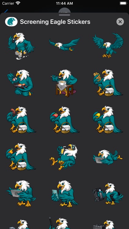 Screening Eagle Stickers