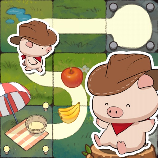 可愛いスライドパズルゲーム 子豚の道探し大冒険 の遊び方 アプリ場