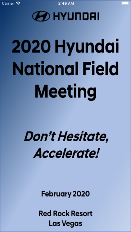 Hyundai National Field Meeting