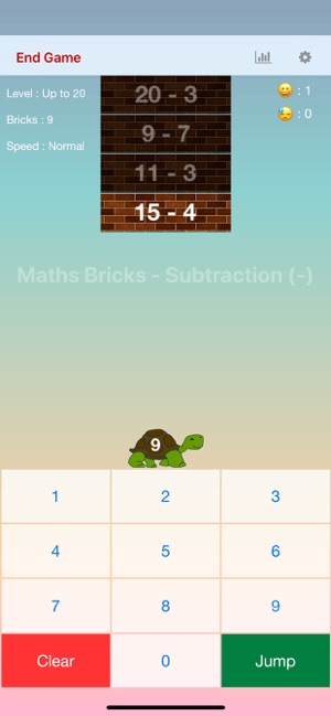 Maths Bricks - Subtraction