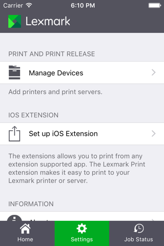 Lexmark Mobile Print screenshot 3