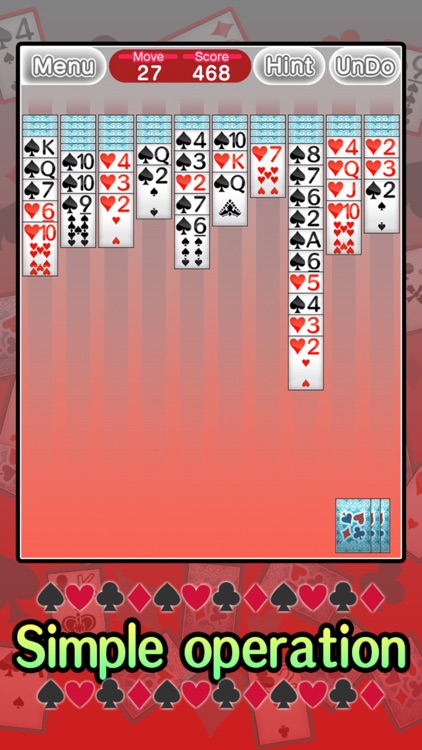 Basic SpiderSolitaire -trump- screenshot-0