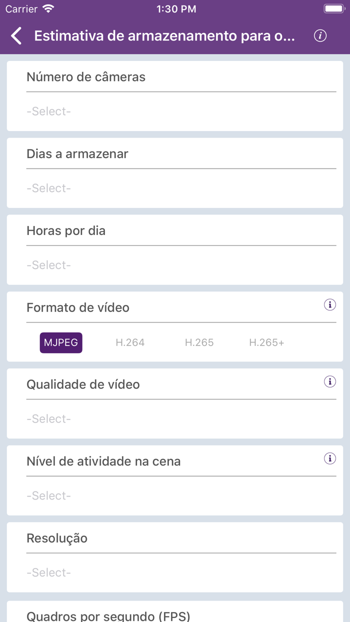 WD Purple Storage Calculator