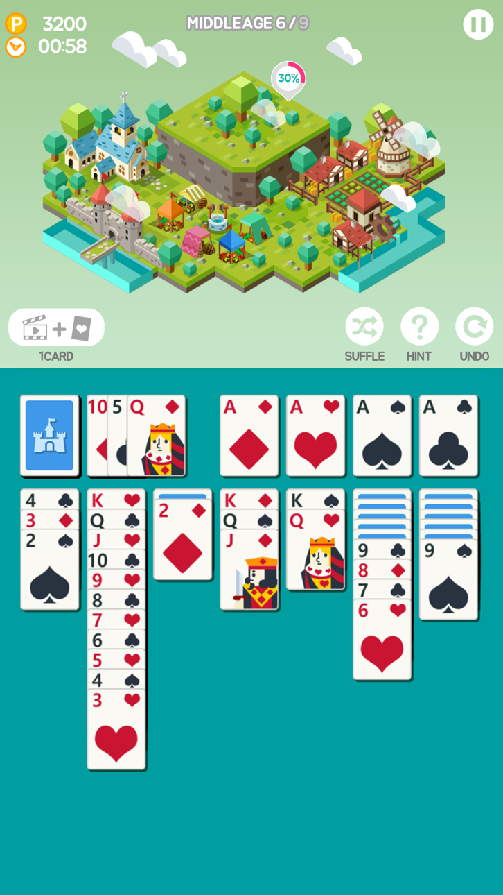 Age of Solitaire : Build City Hack screenshot 2 - iOS game interface