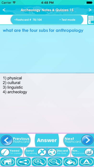 How to cancel & delete Archeology Test Bank App- Terms,Concepts & Quizzes from iphone & ipad 3