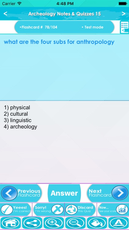 Archeology Exam Review App Q&A