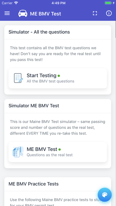 Maine BMV Practice Test screenshot 3