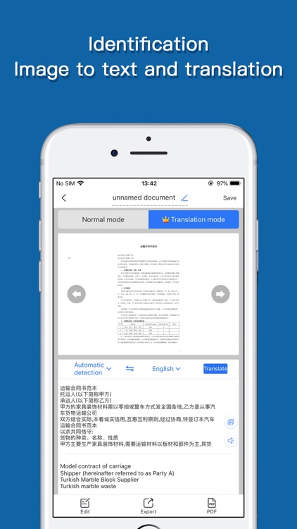 Scanner app - documents