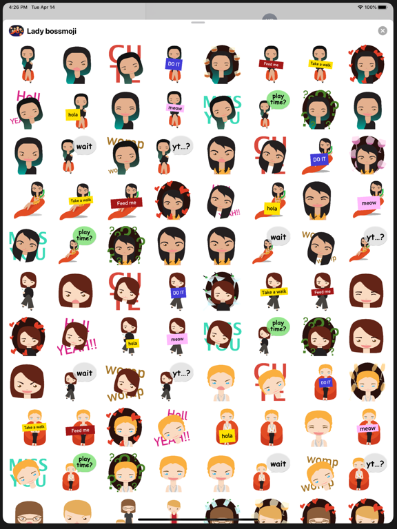 Screenshot #6 pour Lady bossmoji