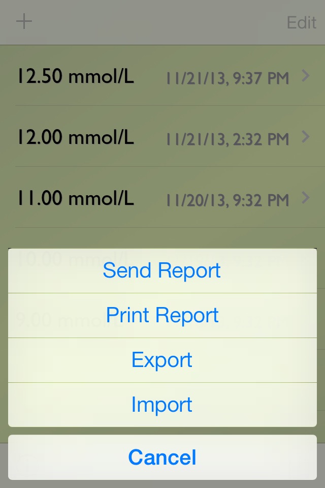 Glucose Recorder w/ Trial screenshot 3