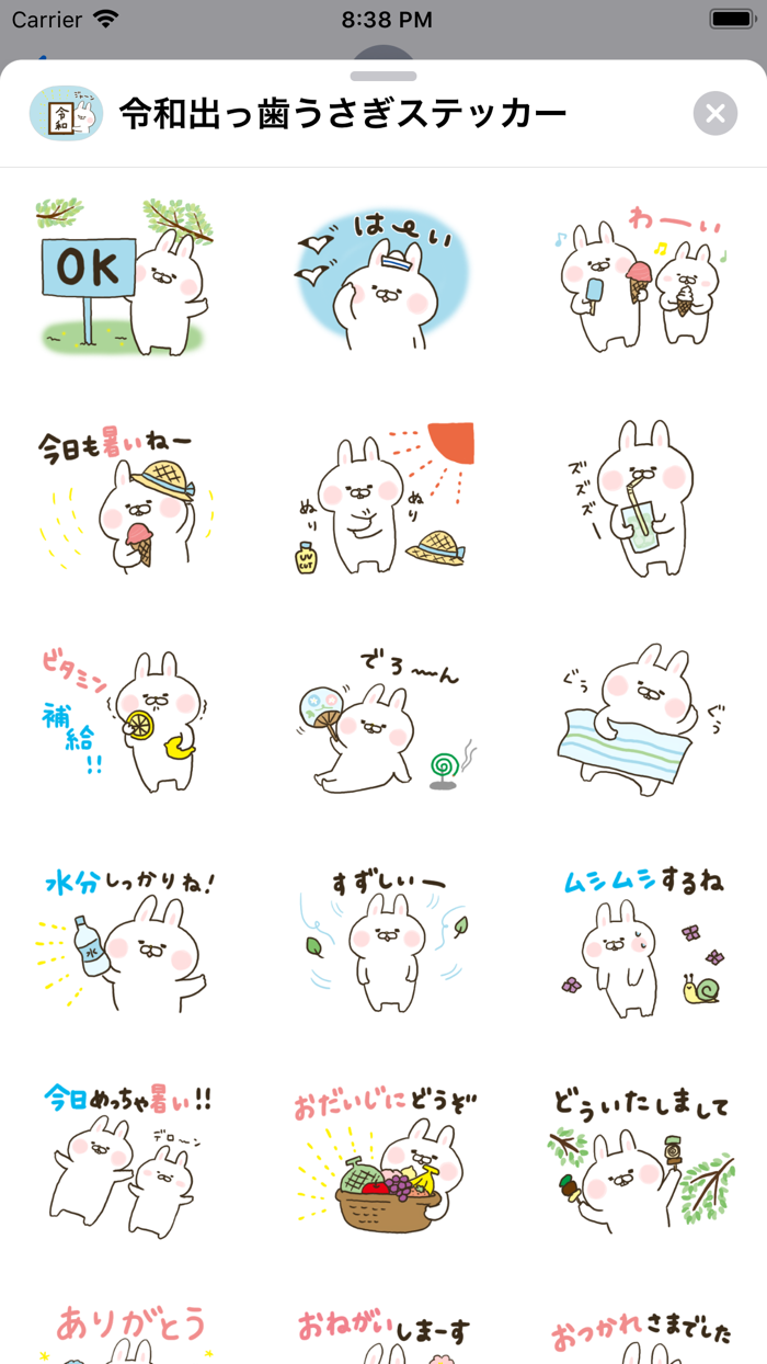 祝！令和＆平成ありがとう〜出っ歯うさぎ〜