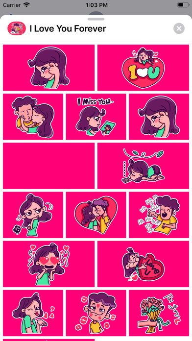 I Love You Forever Stickers screenshot 2