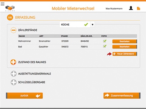 mobile Wohnungsübergabe screenshot 2