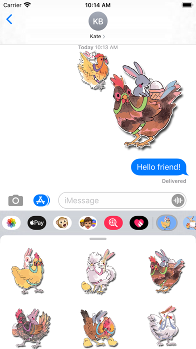 Chicken Bunny Stickers screenshot 3