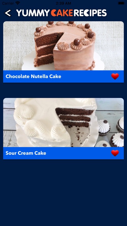 Yummy Cake Recipes