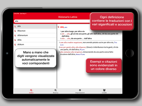 Dizionario Latino Hoepli screenshot 3