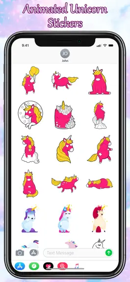 Game screenshot Unicorn Stickers Pack - Emoji mod apk
