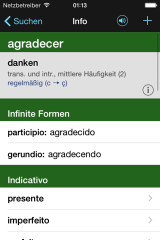 VerbForms Português screenshot 3