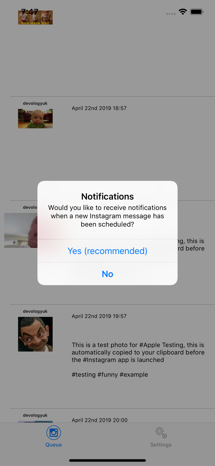 Social Scheduler App