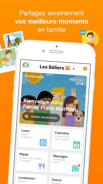 Family Place : agenda partagé