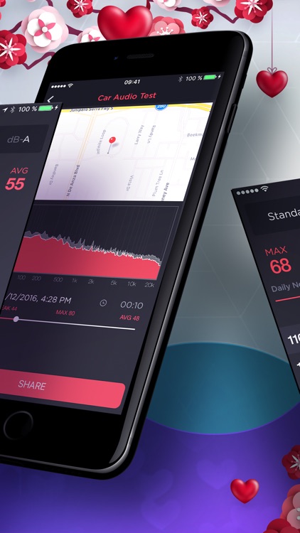 Decibel : dB sound level meter