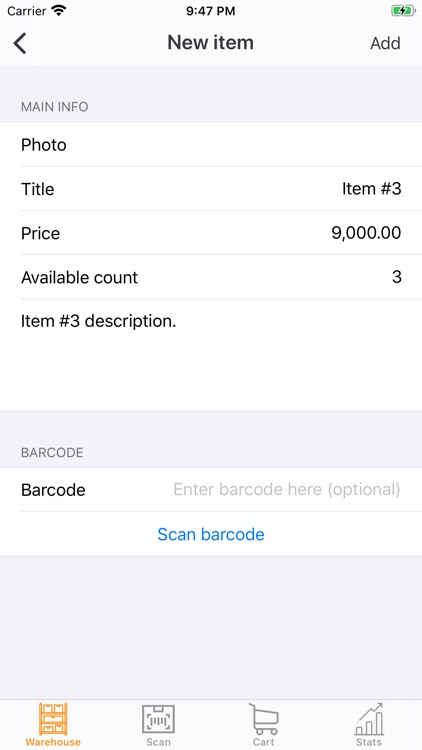 PocketWarehouse: Item Manager