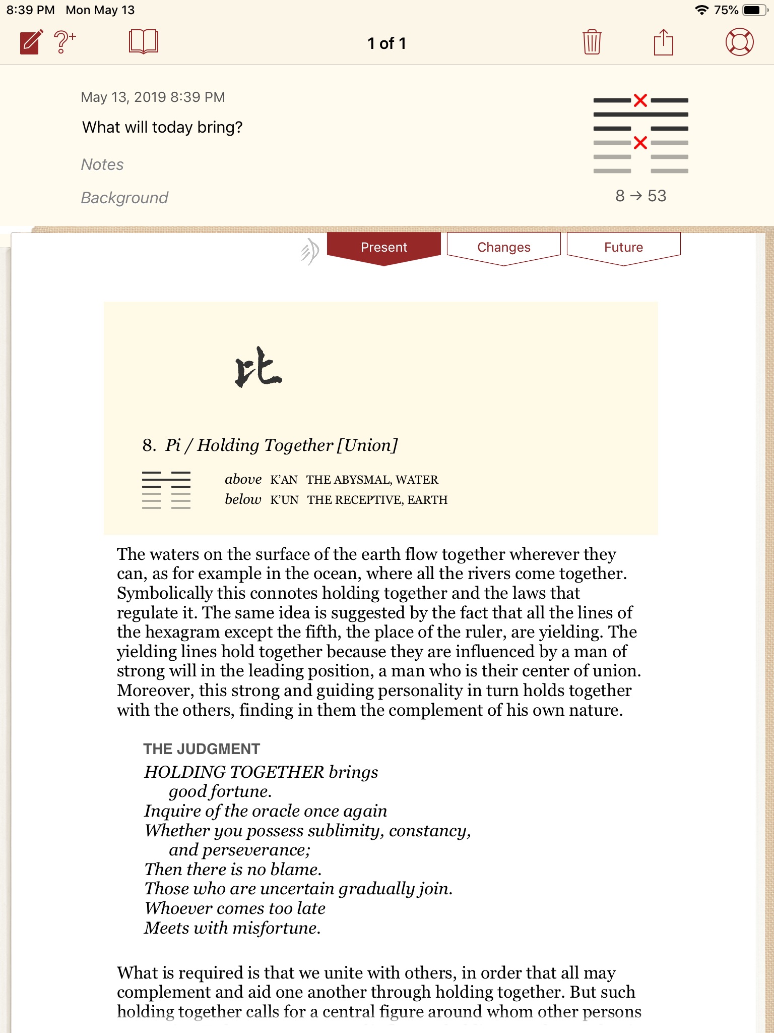 The I Ching or Book of Changes screenshot 2