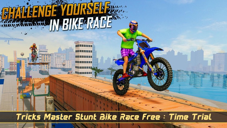 Tricky Bike Stunt Racing Game screenshot-0