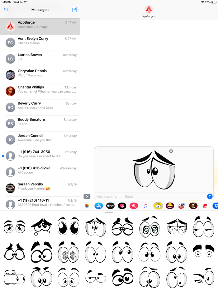 Crazy Eyes - Cartoon Stickers