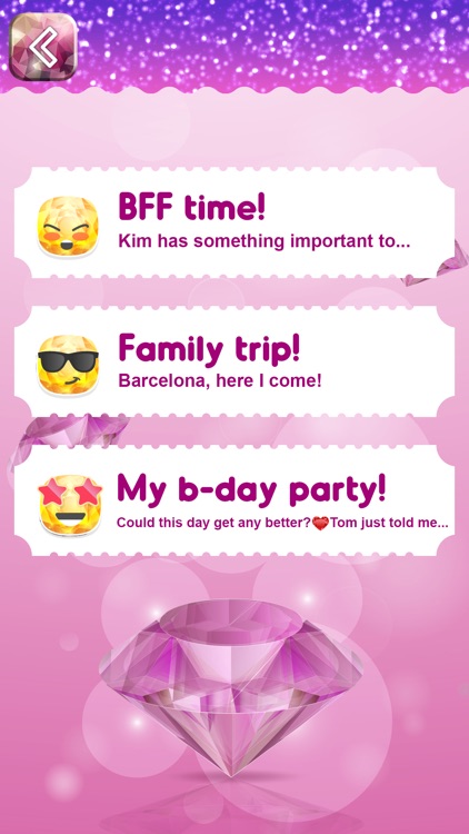 Diamond Diary Notes With Lock screenshot-4
