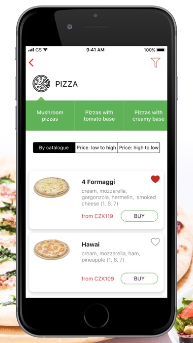 Caruso pizza - delivery Brno screenshot 2