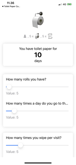 Toilet Paper Calculator+(圖1)-速報App