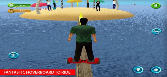 Riding Hoverboard Stunts Beach(圖2)-速報App