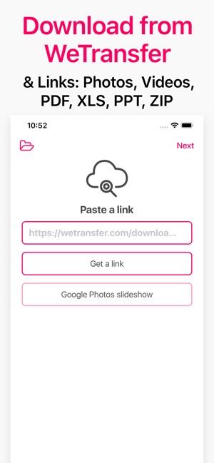FILE DA WETRANSFER CON IPAD SCARICARE