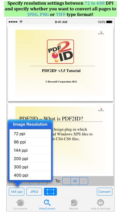 PDF to JPEG by PDF2Office