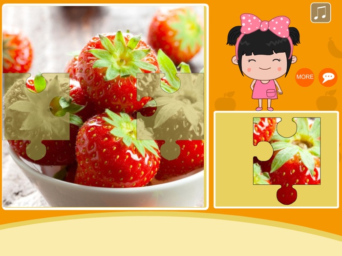 丫丫水果拼图-拼图早教游戏