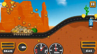 Tank climb racing: hill race screenshot 3