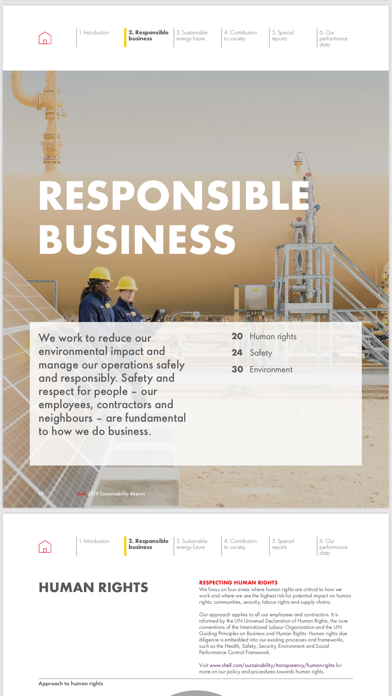 Shell Sustainability Report screenshot 3