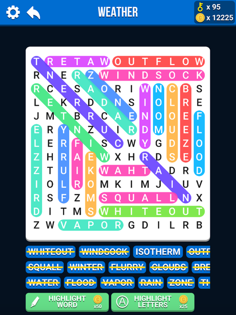 Cheats for Word Search Stacks