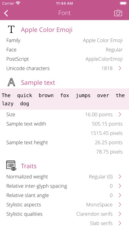 Font Info screenshot-6