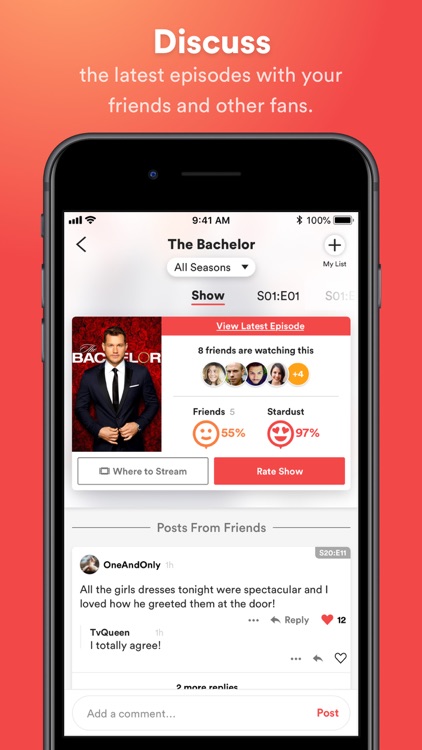 Stardust Movie & TV Social App screenshot-0