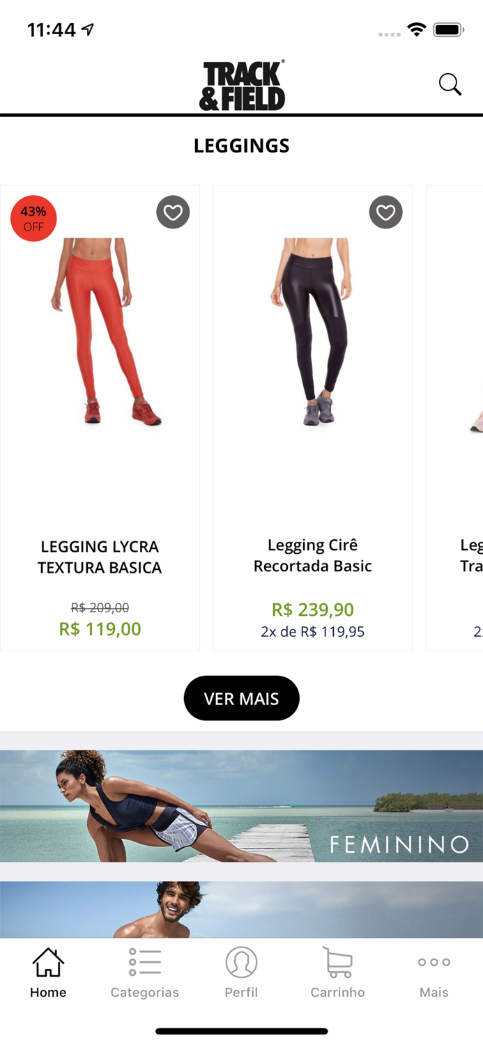 TrackField Roupa Esportiva