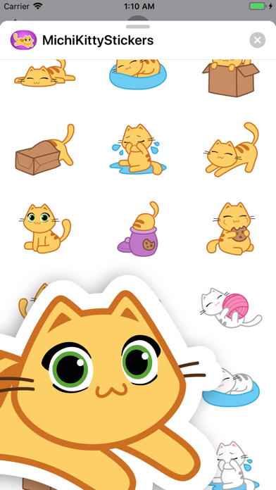 Michi Kitty- Cute Cat Stickers screenshot 4
